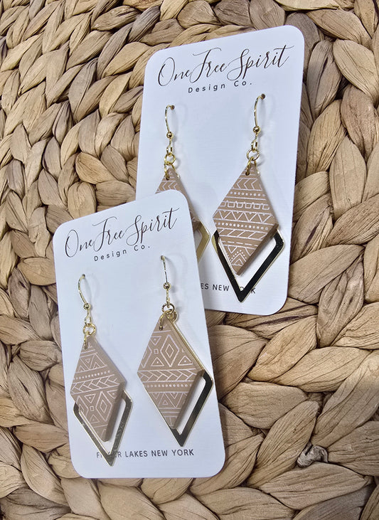 Desert Diamond Dangle Earrings