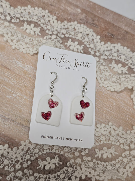 Heart Arch Earrings