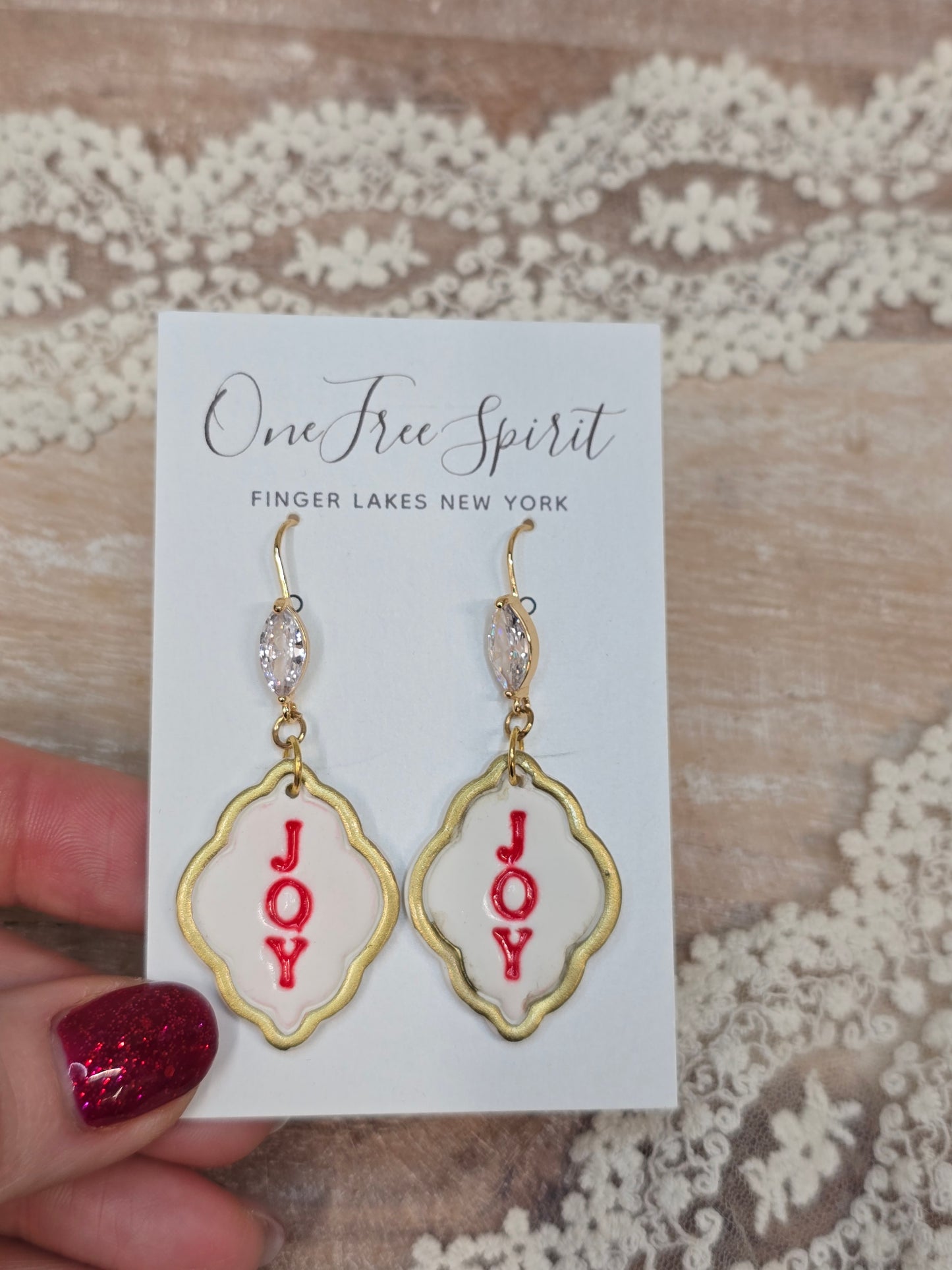 Joy to the World Dangle Earrings