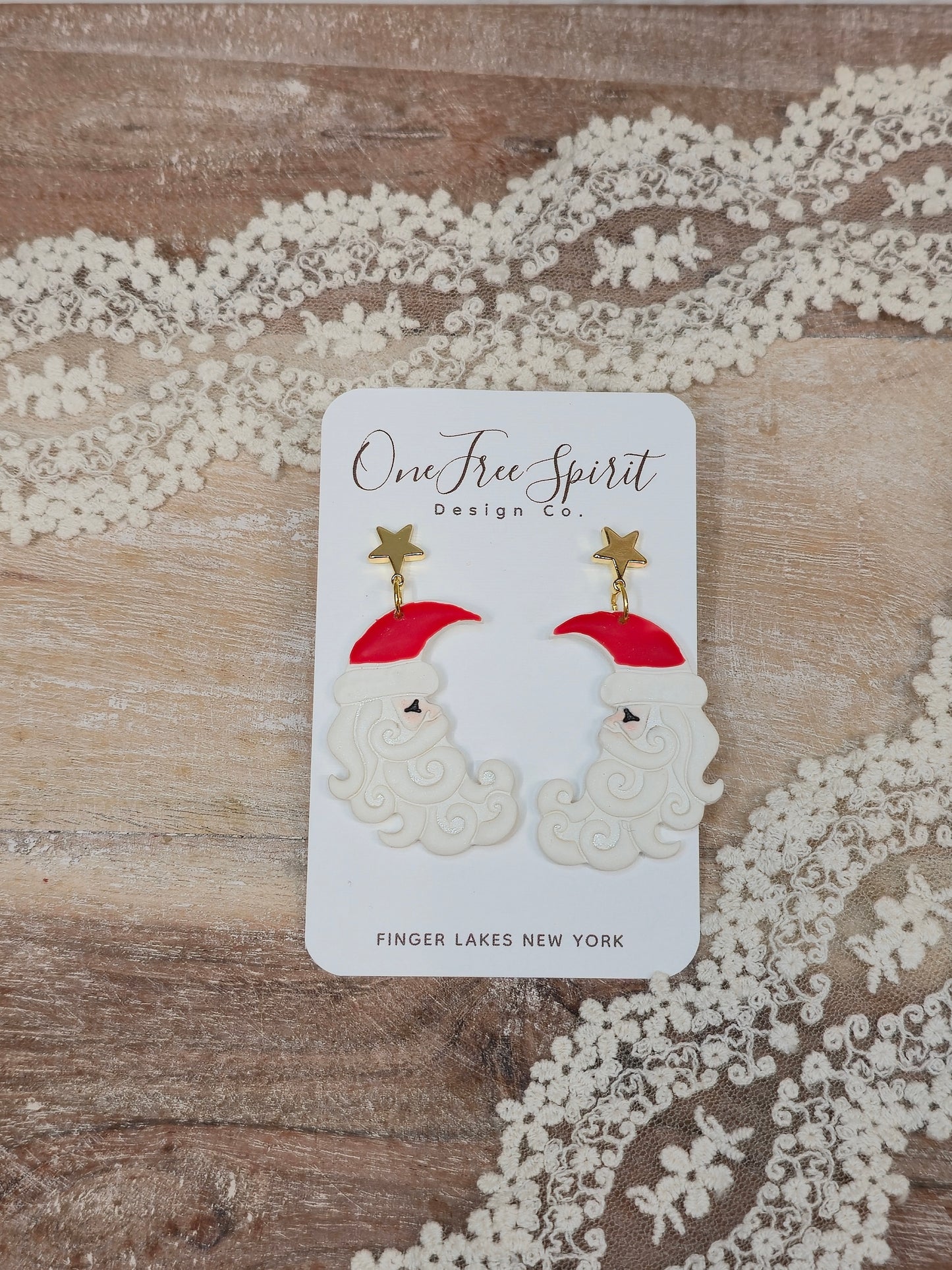 Jolly Old St. Nick Earring
