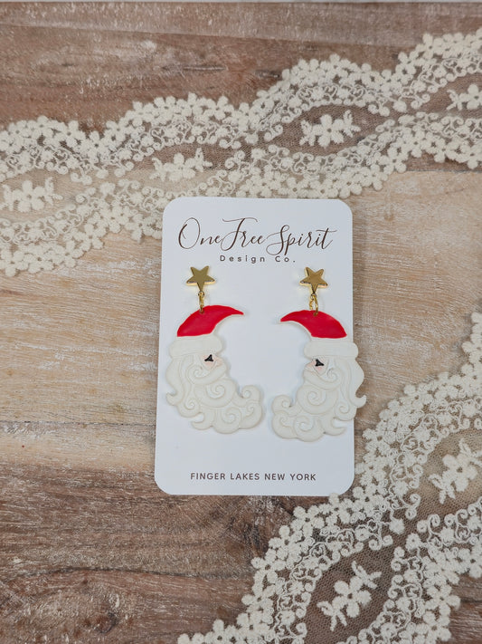 Jolly Old St. Nick Earring