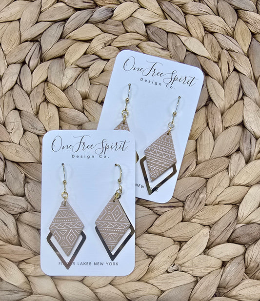 Desert Diamond Dangle Earrings