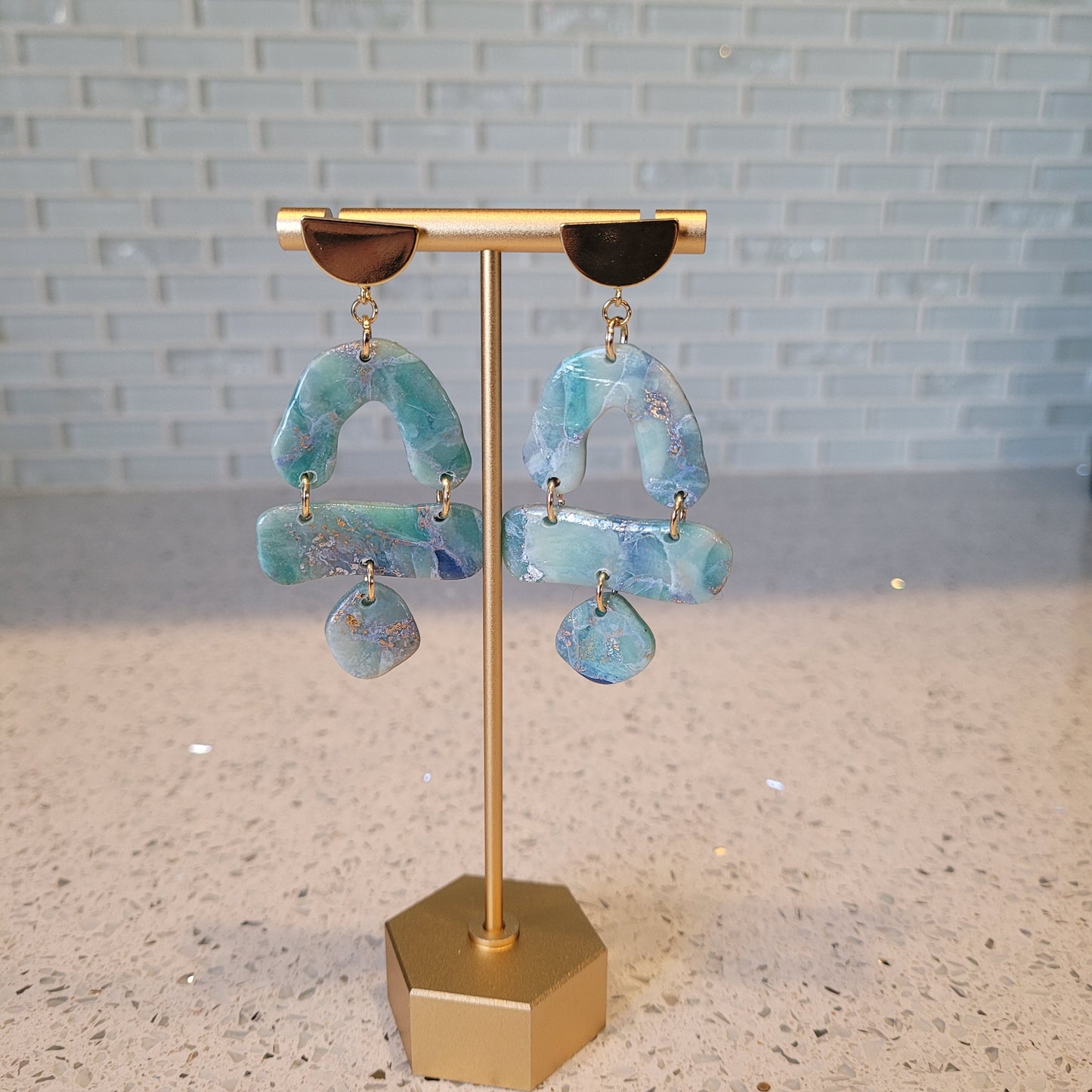 Abstract Blue Dangles