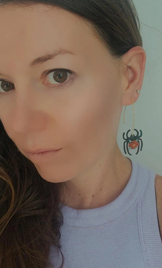 Floral Spider Dangle