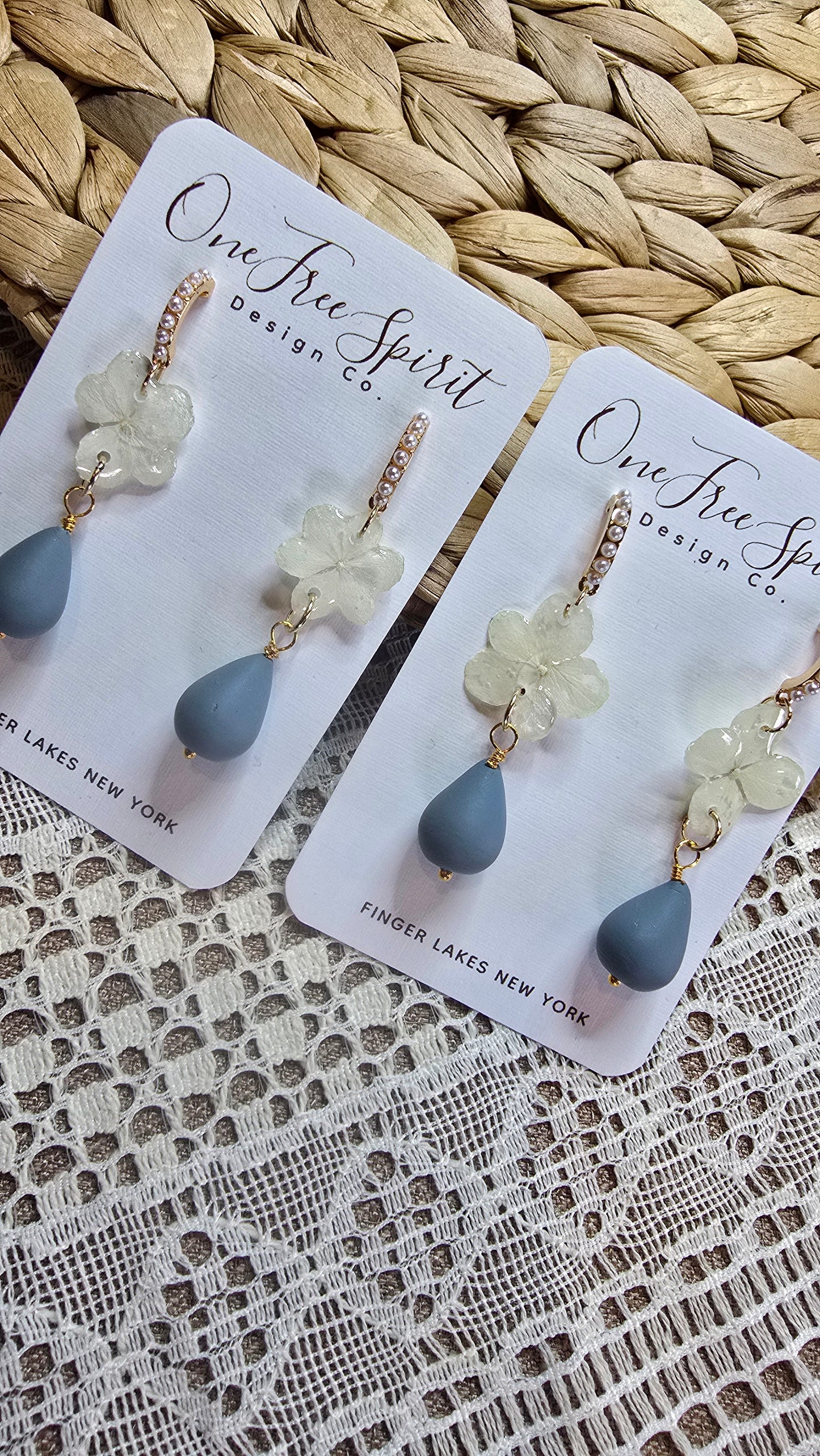 Something blue hydrangea dangle